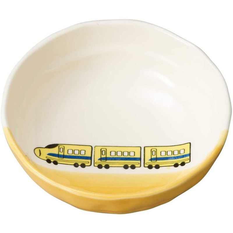 Banko Ware (Banko-yaki) Serial Bowl Bullet Train Yellow