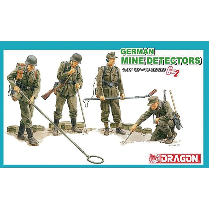 DRAGON 1/35 WWII German Army Mine Disposal Team Figure Set Of 4 Plastic Model