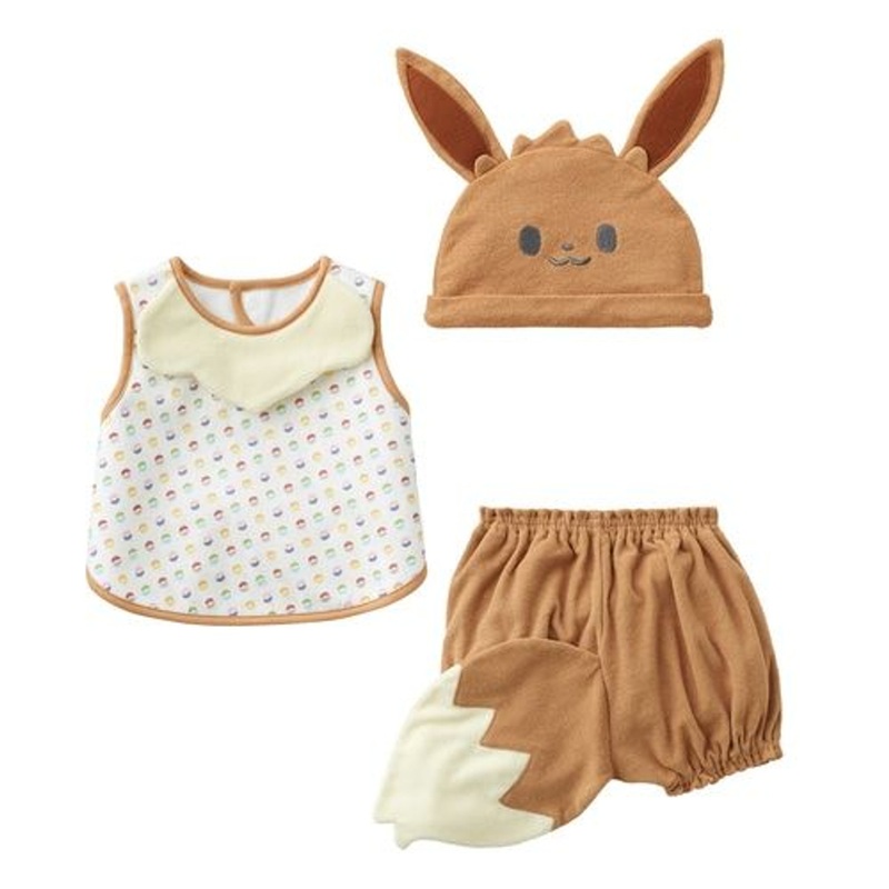 Pokemon Center Original Monpoke Gift Set (Apron Suit & Hat) – Eevee