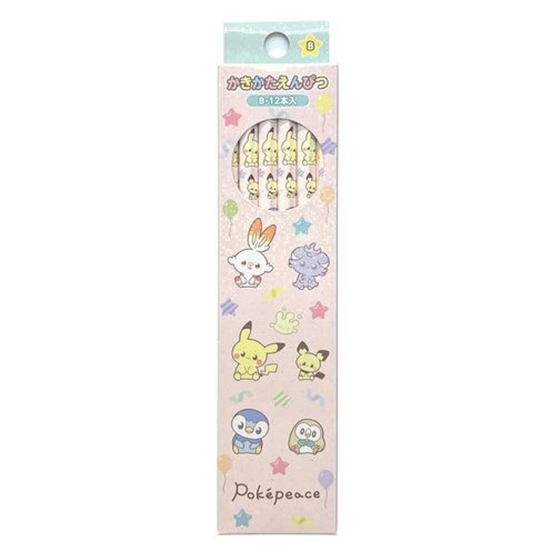 Pokemon Center Original Pokepeace Pencil B (pack of 12)