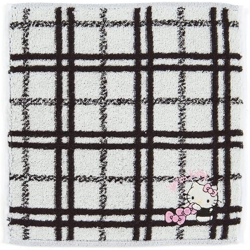 Sanrio Petit Towel Plaid Hello Kitty