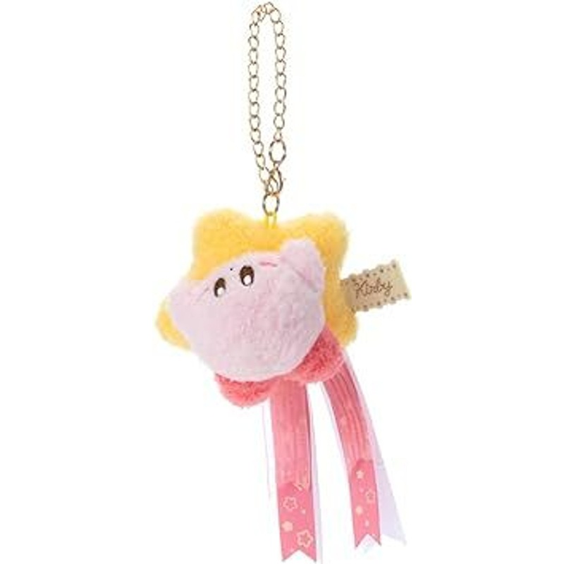 Takara Tomy Kirby Plush Strap Warping Kirby Pink Tail