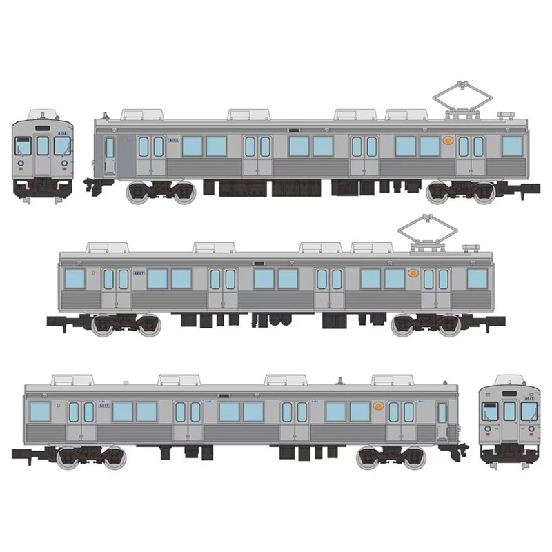 Tomytec Izu Kyuko Series 8000 (TA-7 Configuration/Unwrapped Vehicle) 3 Cars Set F (N scale)