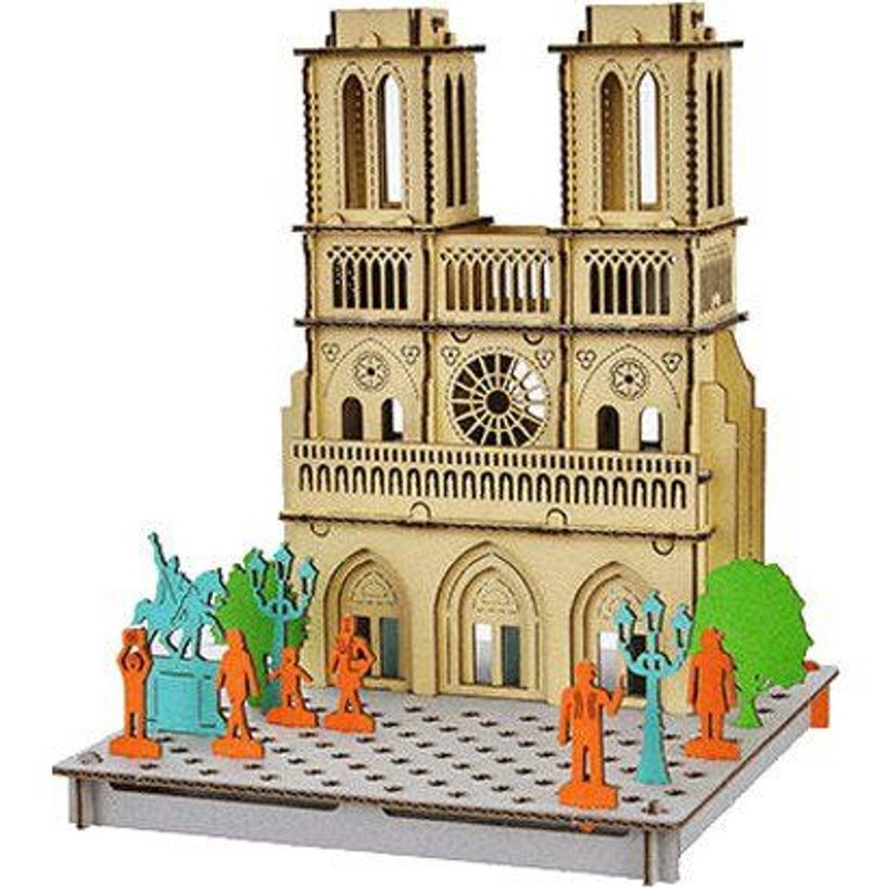 hacomo PUSUPUSU Paper Craft Notre Dame Cathedral