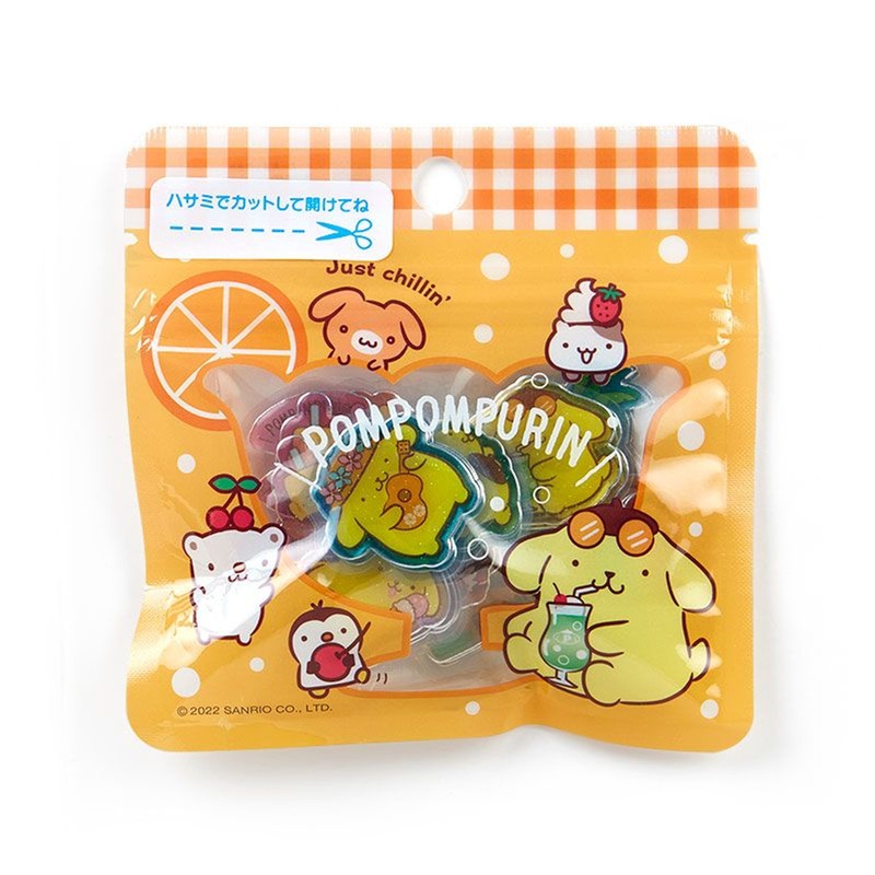 Sanrio Summer Sticker Pack (Clear) Pom Pom Purin