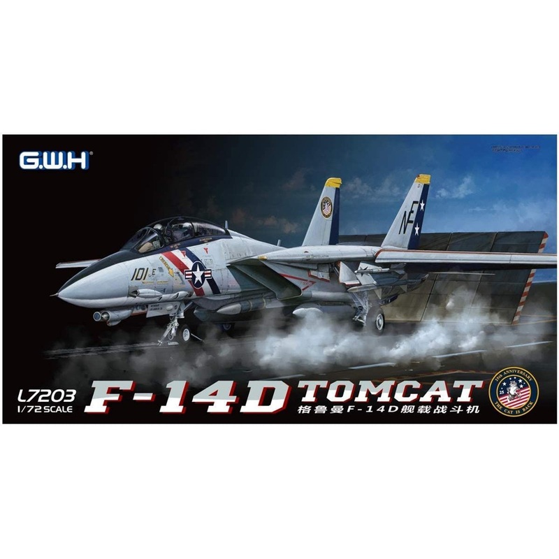 Great Wall Hobby 1/72 US Navy F-14D VF-2 Tom Cat Bounty Hunters Plastic Model