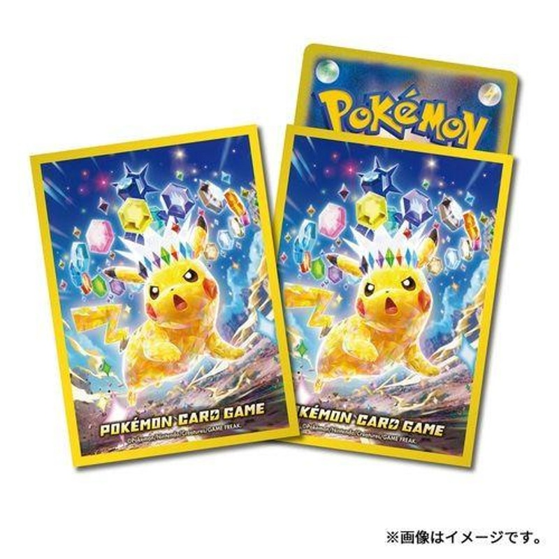 Pokemon Card Game TCG Deck Sleeves Premium Gloss Terastal Type: Stellar Pikachu