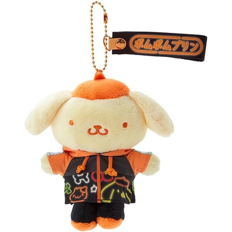 Sanrio Mascot Holder Pom Pom Purin (Sanrio Vivid Neon)