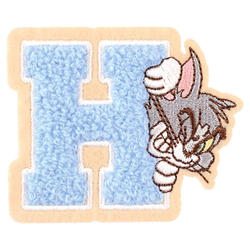 T’s Factory Tom And Jerry Mokomoko Initial Embroidery Sticker TM / H