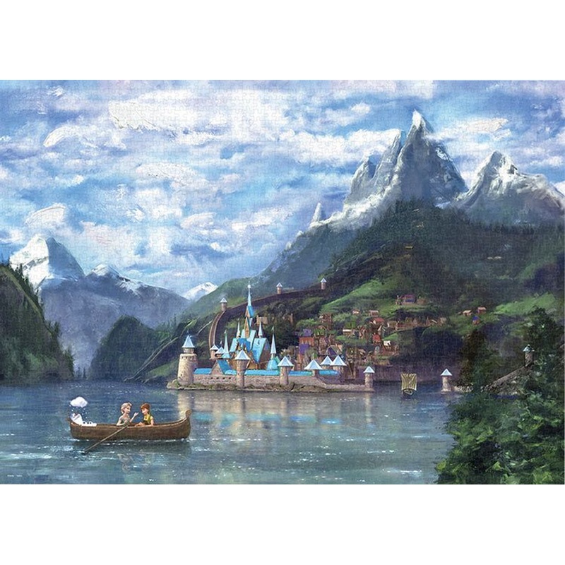 Tenyo D2000-634 Jigsaw Puzzle Disney Frozen Boating in Arendelle (2000 Pieces)
