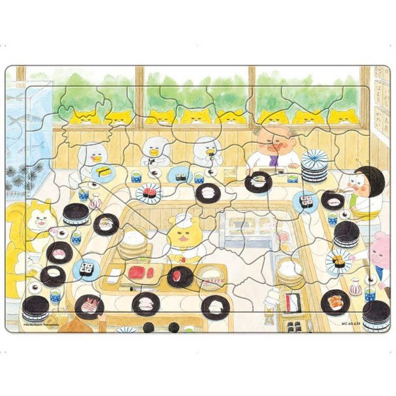 Jigsaw Puzzle Sushi Shop (Noraneko Gundan) Board Puzzle (60 Pieces)