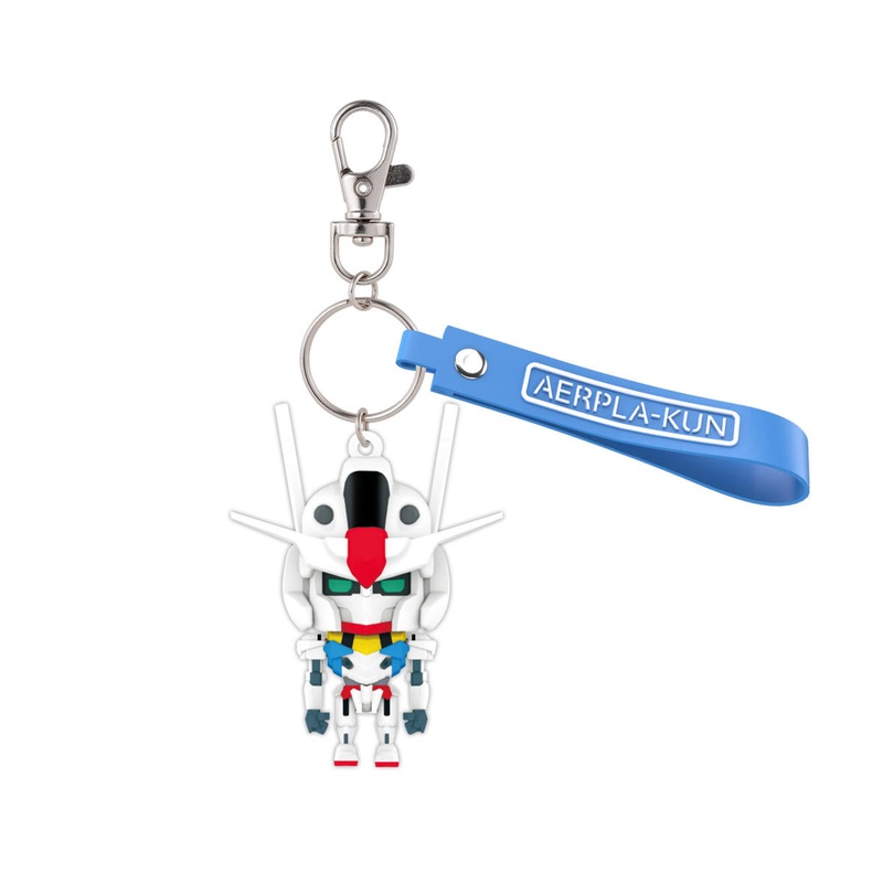 Bandai 2777894 Mobile Suit Gundam Aerpla-Kun 3D Rubber Mascot Keychain