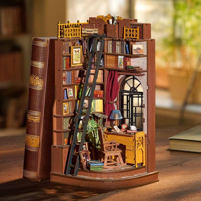 Rolife TGE02 DIY Book Nook 3D Puzzle – Silent Corner Study