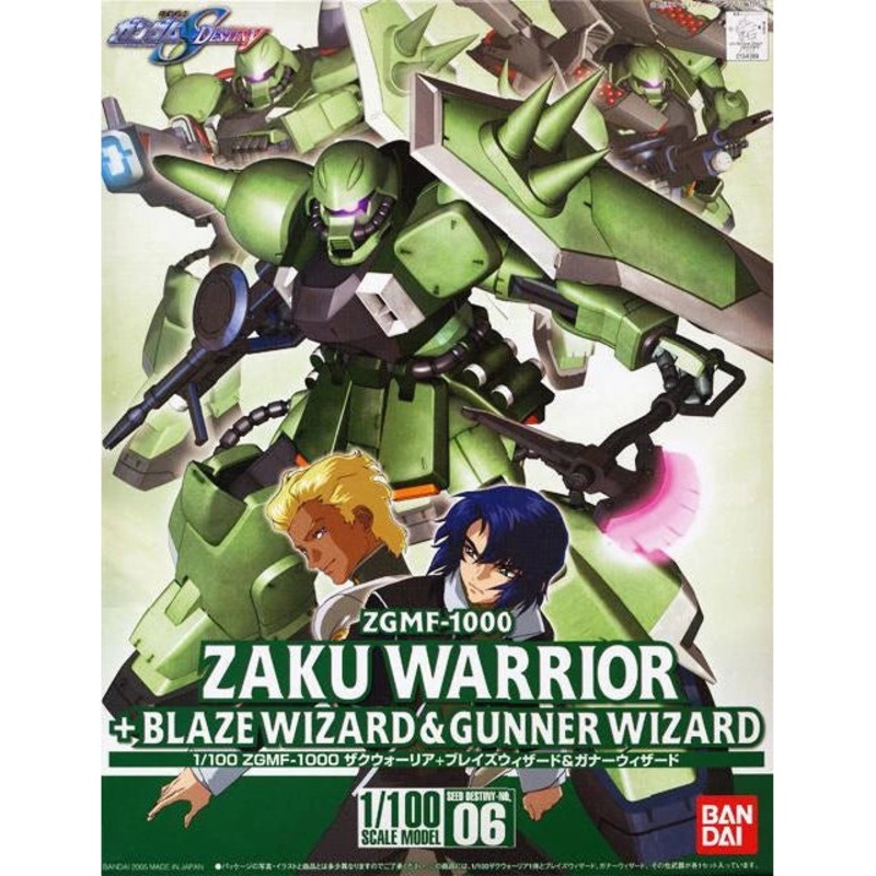 Bandai 1134099 1/100 ZGMF-1000 ZAKU Warrior Mobile Suit Gundam SEED Destiny #06