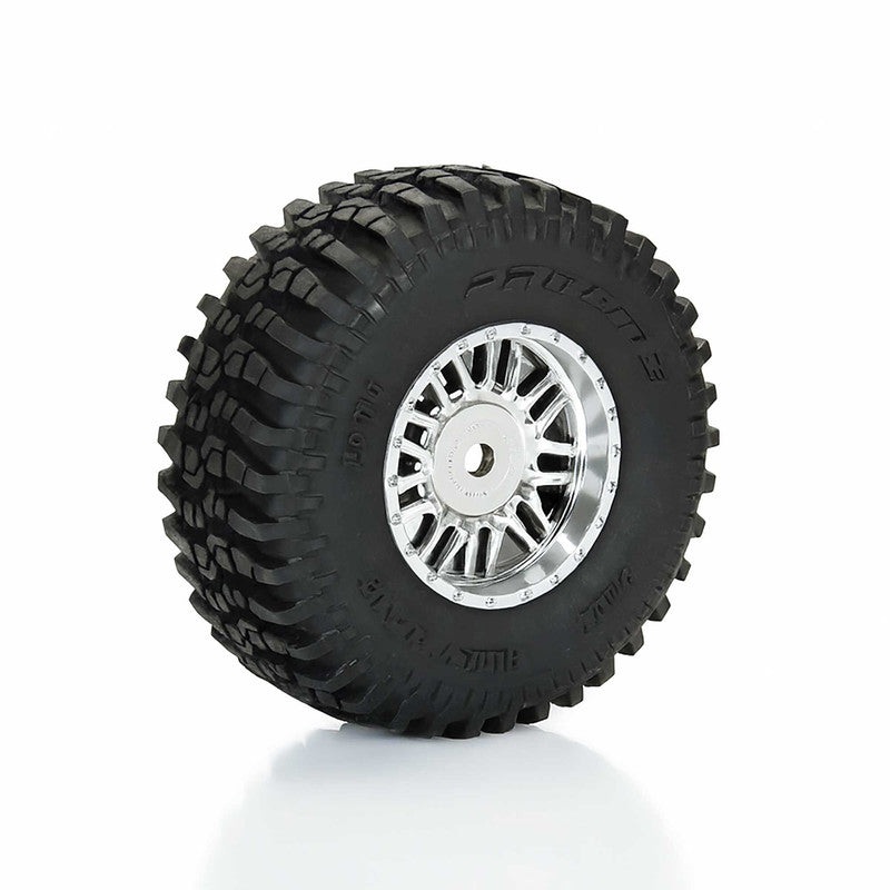 Pro-Line Racing 1028810 1:14 Flat Iron F/R Tires 12mm Hex Chrome Diablo (4)