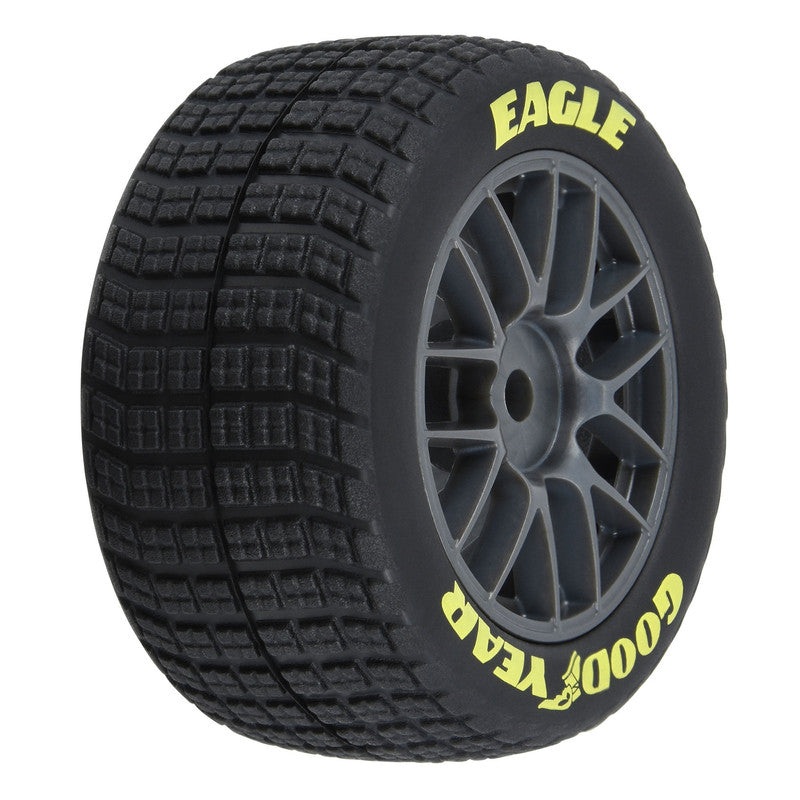 Pro-Line Racing 1030310 1:12 Goodyear Eagle Dirt Tire F/R MTD Gray Wheels (4)