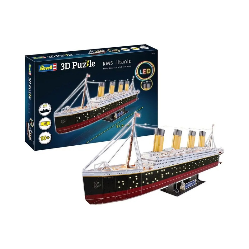 Revell 0154 RMS Titanic 266 Piece 3D Puzzle (LED Edition)