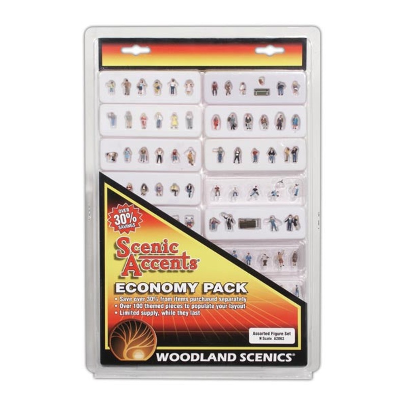 Woodland Scenics A2063 N Scale Figure Assortment