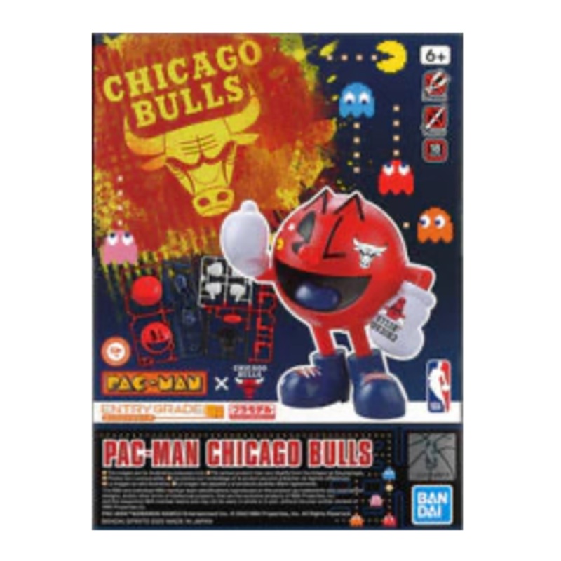 Bandai x NBA 2593836 Entry Grade Chicago Bulls Pac-Man Model Kit