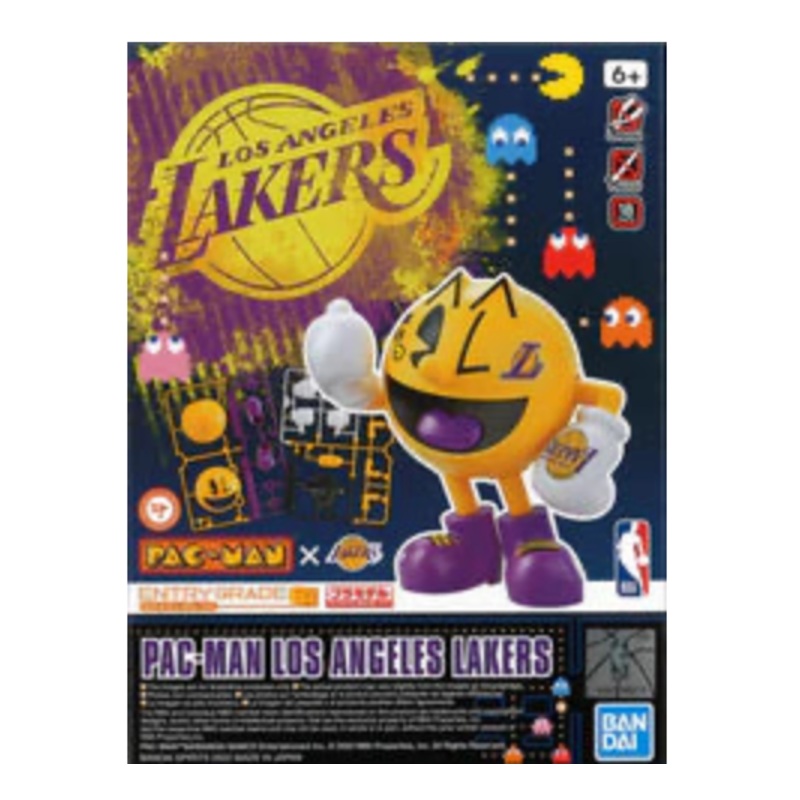 Bandai x NBA 2593839 Entry Grade Los Angeles Lakers Pac-Man Model Kit