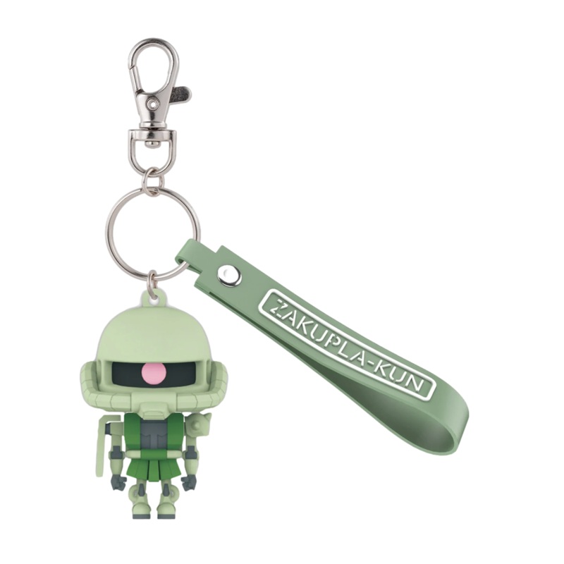 Bandai 2777890 Mobile Suit Gundam Zakupla-Kun 3D Rubber Mascot Keychain