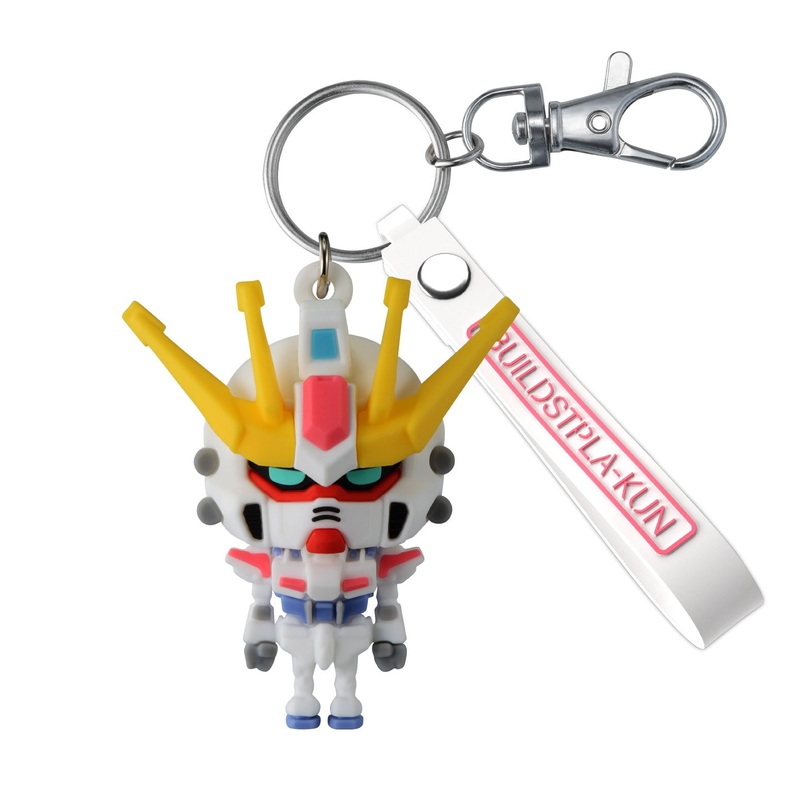 Bandai 2825395 Mobile Suit Gundam Stpla-Kun 3D Rubber Mascot Keychain