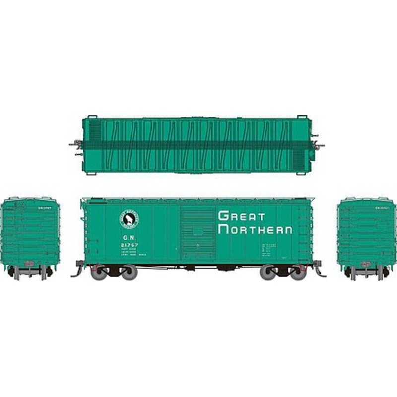 GN 40′ Boxcar Great Northern Glacier Green