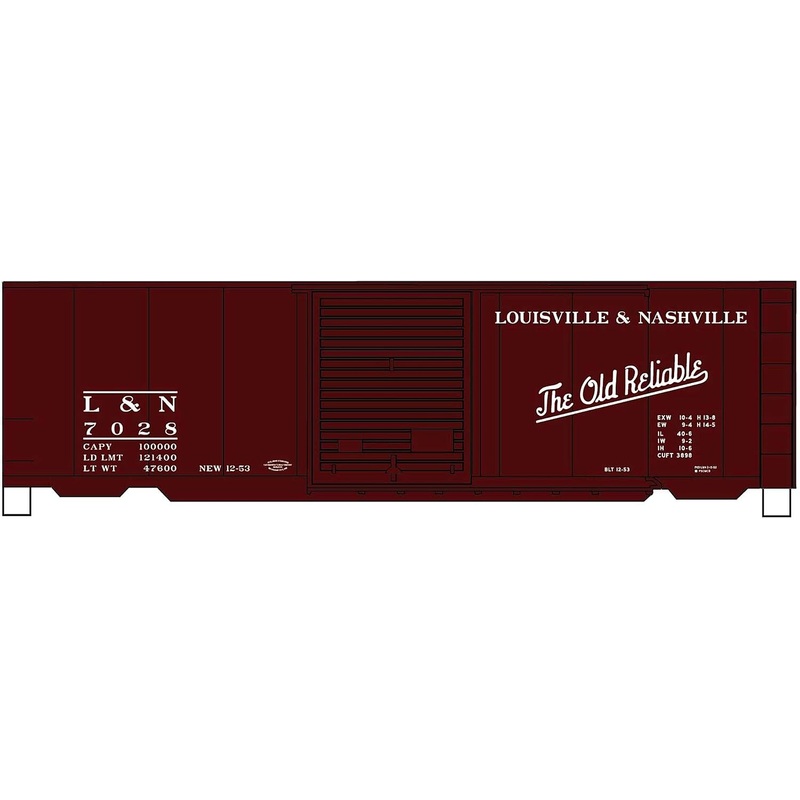 40′ PS-1 Boxcar kit Louisville & Nashville #7028
