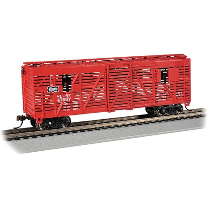 40′ Animated Stock Car Frisco #47667 with cattle