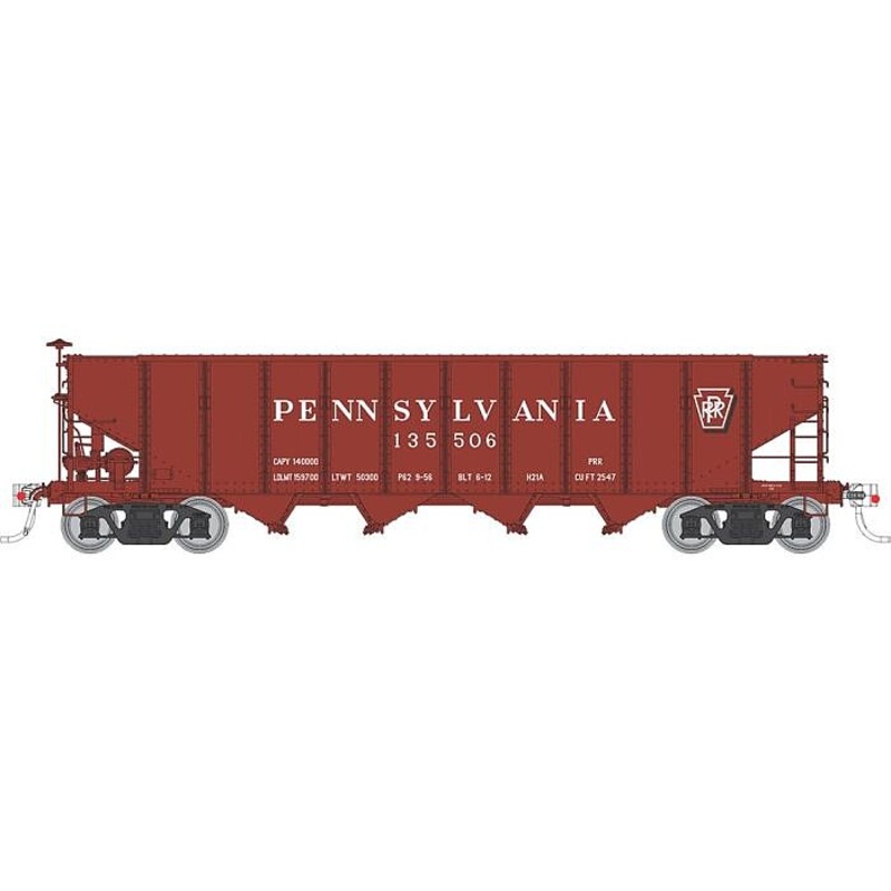 HO H21a Hopper PRR Shadow 1954+ 6pk #2