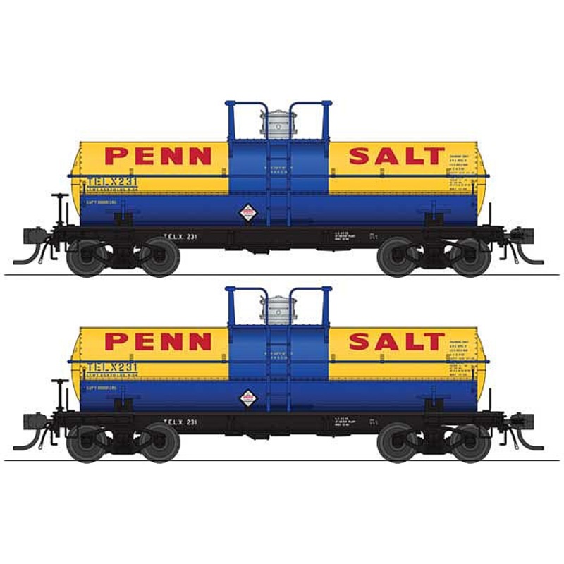 6,000 gallon Tank Car Penn Salt 2 pack