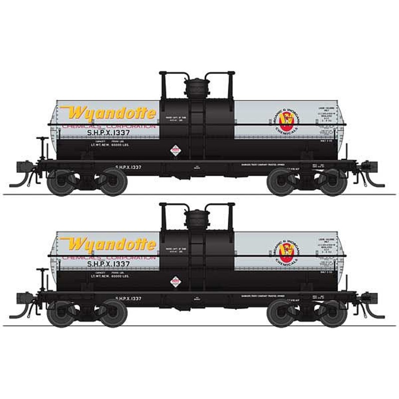 6,000 gallon Tank Car Wyandotte Chemicals 2 pack