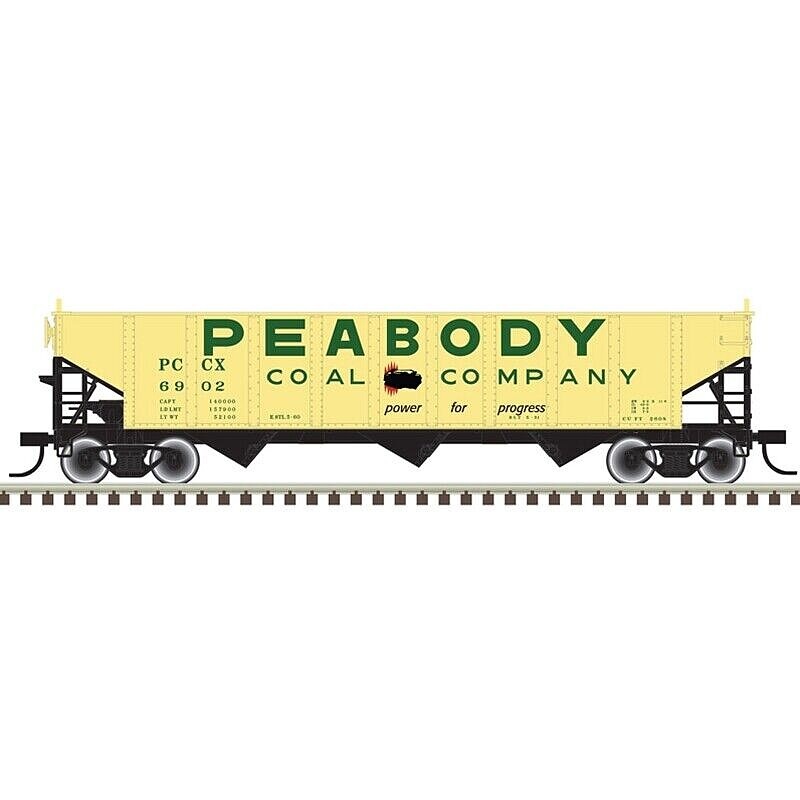 70 Ton 9 panel Hopper car Peabody #6933