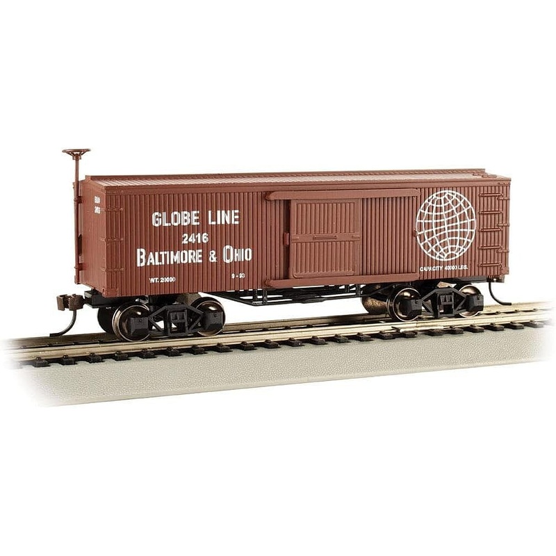 Wood Old-Time Boxcar Baltimore & Ohio (Globe Line)