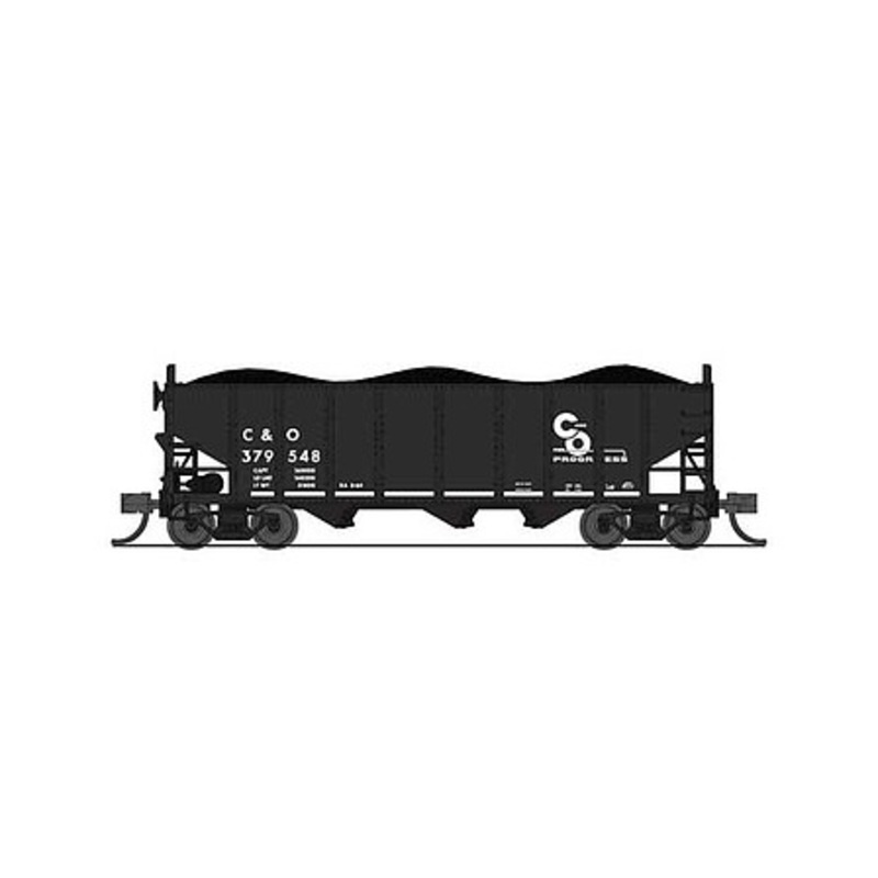 3-Bay Hopper car Chesapeake & Ohio pack B (2)