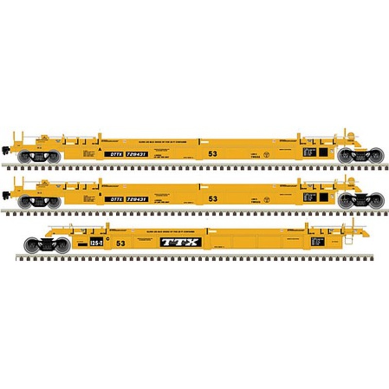 53′ Articulated Well Car TTX #728527 (3)