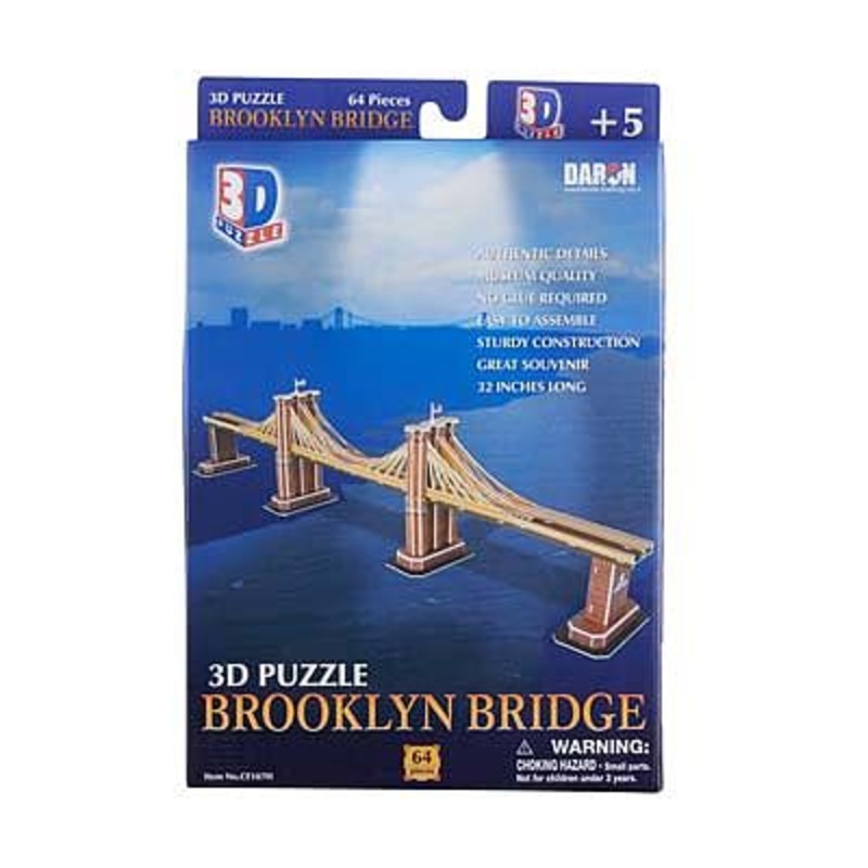 Daron CF107H Brooklyn Bridge 64 Piece 3D Puzzle