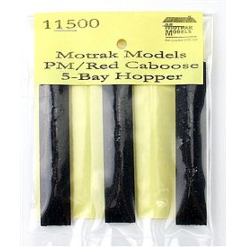 Coal Loads Red Caboose 5-Bay Hopper (3-Pack)