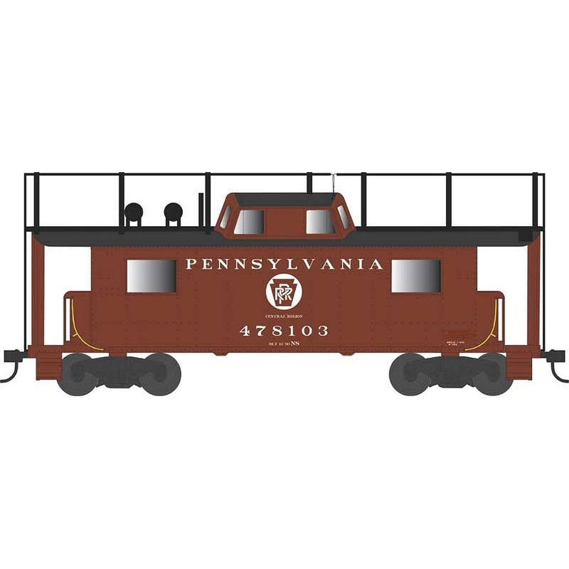 HO N8 Caboose PRR Cir. Key. Cen. Reg. w/Trainphone #478103 R