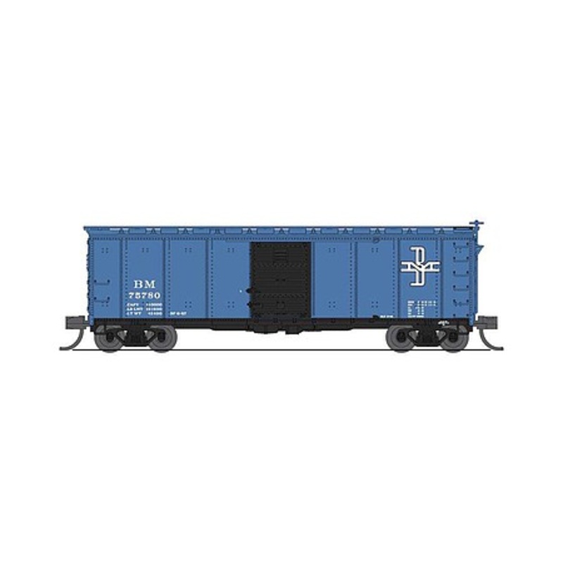 40′ Steel Boxcar 2 pack Boston & Maine
