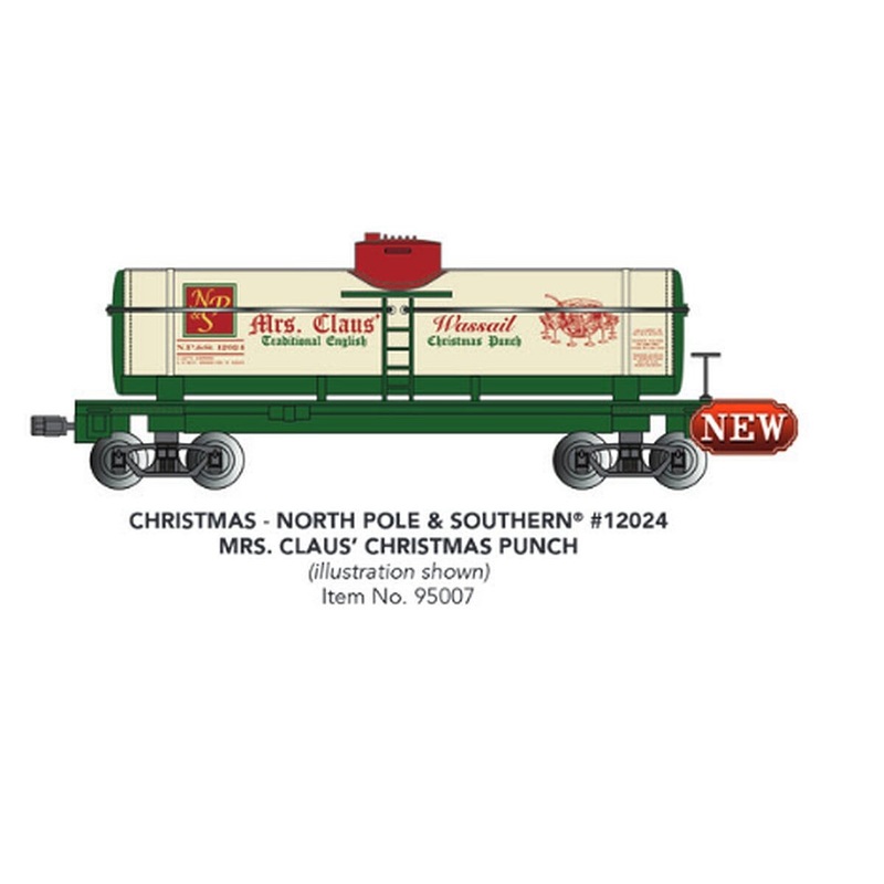 G Single-Dome Tank Car Christmas NP&S #12024