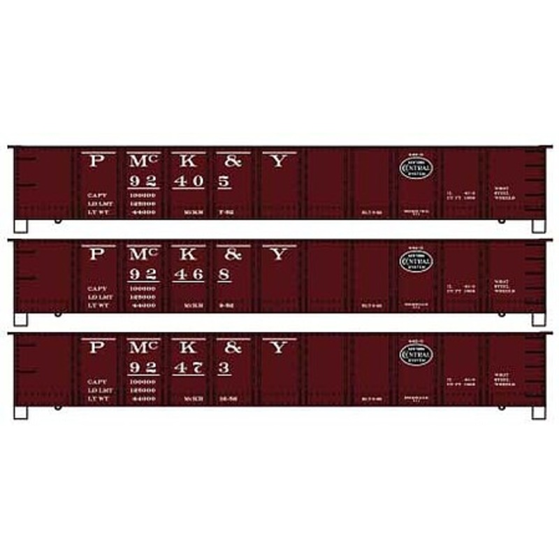 HO 41′ Steel Gondola PM&Y 3pk