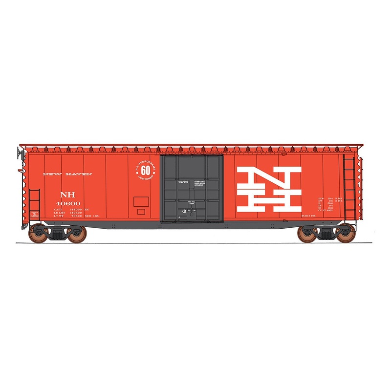 PS-1 50′ Double-Door Boxcar New Haven #40600