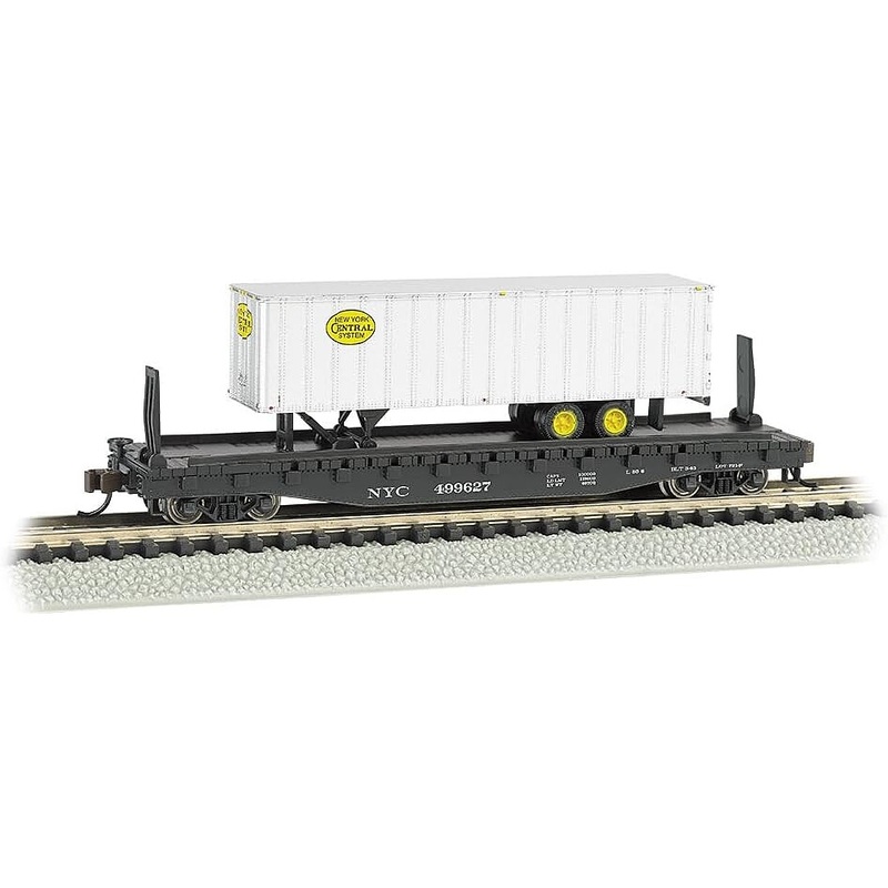 52’6′ Flatcar with piggy New York Central