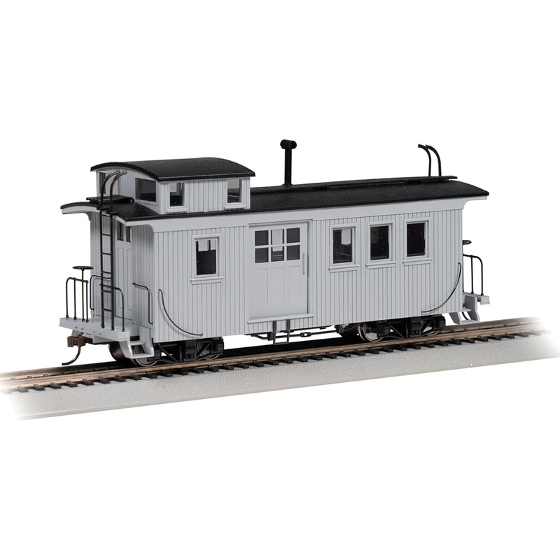 Wood Side Door Caboose undecorated Gray