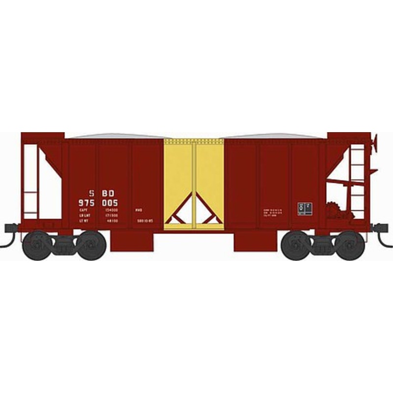 70 ton 2 Bay Ballast Hopper Car Seaboard #975008