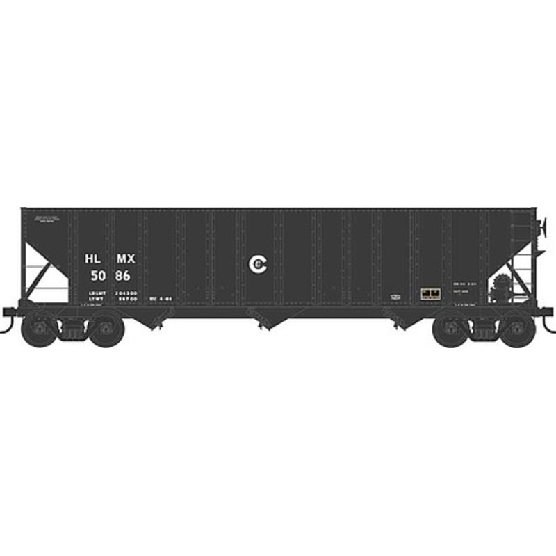 H-43 100 ton 3-Bay Hopper car HLMX #5086