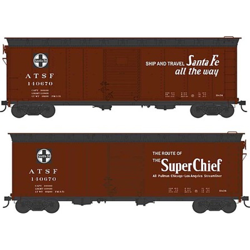 40′ Steel Side Boxcar ATSF #140670