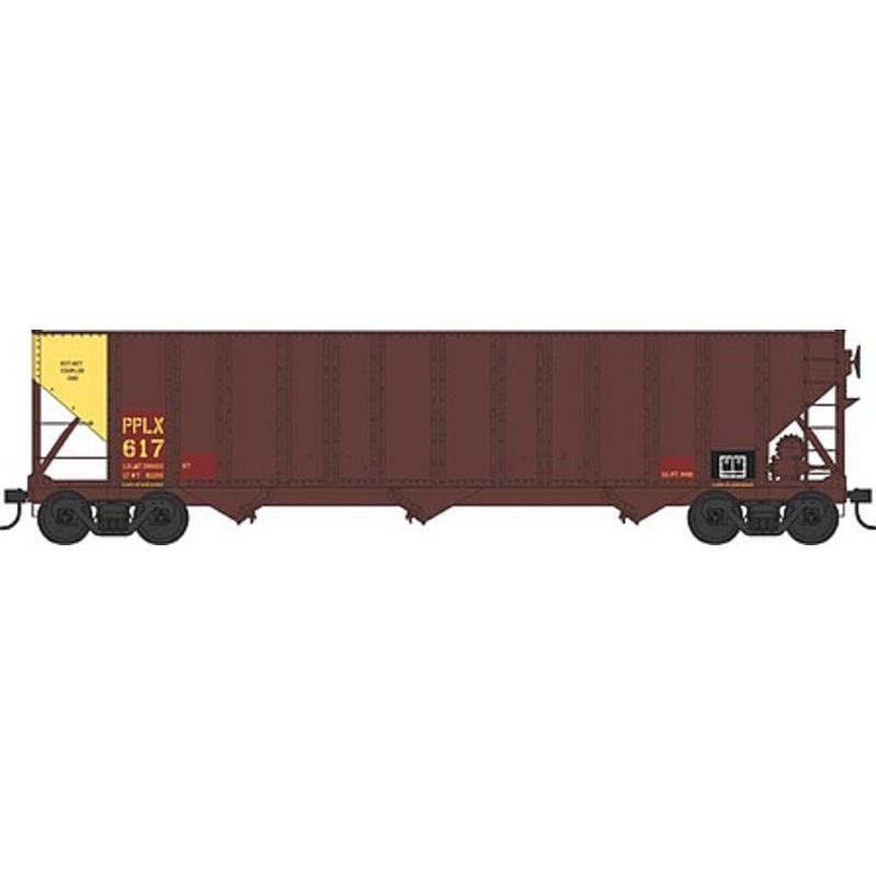 H-43 100 ton 3-Bay Hopper PPLX Yellow End #658