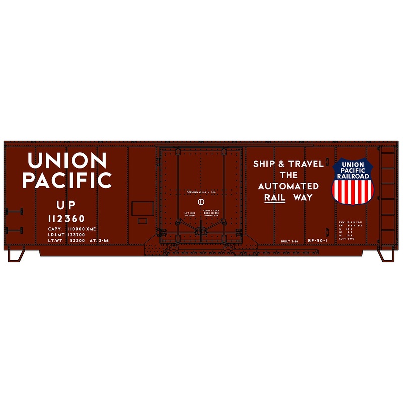 Plug Door 40′ Steel Boxcar Union Pacific